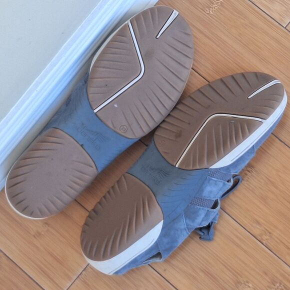 Dansko Riona Fisherman Sandals Comfort Sneakers 39 Slate Gray Suede US 8.5 - 9 - Picture 3 of 16